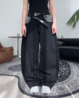 Heid Check Layered Balloon Pants