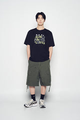 25SS UNIVERSE DRAWING SHORT SLEEVE T-SHIRT BLACK