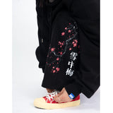 SNOW PLUM BLOSSOM PANTS (BLACK)