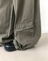 Behin Cargo Curved Balloon Wide Long Pants