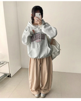 ジュノ ブリスベン エンブロイダリー レタリング オーバーフィット フーディー