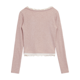 バレエレースニットトップス (3 COLORS)