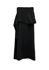 Scar Drape Layered Wrap Long Skirt