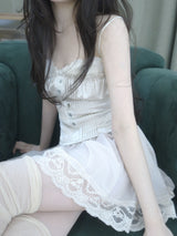 pearl corset top