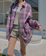 Oropeu String Check Over Shirt