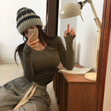 CHOPPY RIB COLORED KNIT CAP