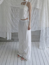 Slow Pintuck Nylon Pants