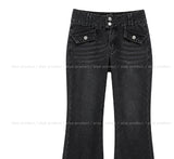 Hatin Flap Pocket Low Bootcut Denim Pants