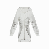 spray-painted hoodie dress