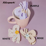 Cute dopamine bow-shaped grab clip