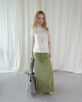 MAUVE STRING LONG SKIRT