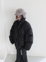 [UNISEX] エアブルゾン オーバーサイズフィット シャーリングパディング