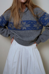 Rustic long skirt_ivory