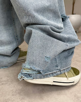 Decken Damaged Wide Denim Pants