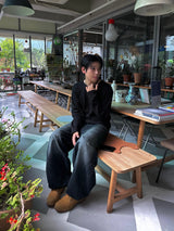 レギュラーワッフルロングスリーブ3C