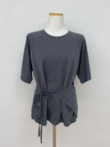 Wrap Raglan Short Sleeve T-shirt