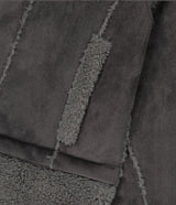 Detachable Fur Shearling Jacket / Charcoal
