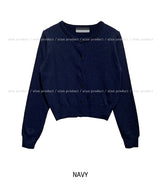 [U-BASIC] Plain Round Cardigan