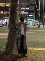 니벨 커브 벌룬 워시드 팬츠