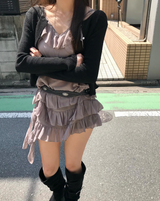 ラブオブスリムデイフリルカーディガン
