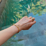 ウェーブバングル(Gold)