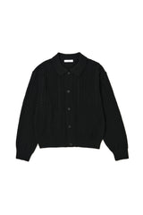 collar knit cardigan