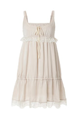 Antique lace dress - beige