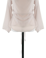 romang drape cut off-shoulder bl tie set