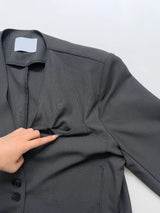 Dawson Slit Collarless Over Fit Jacket