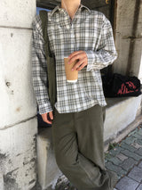No.1835 P check SHIRT (8color)