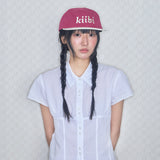logo two tone cap red & ivory
