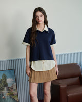 ロゴピケポロシャツ [NAVY]