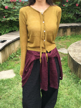 Jane Ribbon Tie Knit Cardigan (4c)