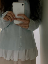 dot phonecase 반투명 도트 땡땡이 케이스 white