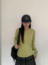 26SS★ [BAONHAUS]リングチレイヤードスパンラウンドTシャツ