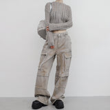 (Unisex) バイソンカーゴワイドデニム
