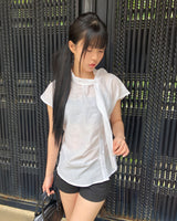 Kenby Scarf Short Sleeve Blouse