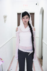 Flower cubic belt (Black,White)