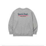 Sport Dept Flocking Logo Sweatshirt - Melange Grey