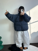 ニーピンタックパラシュートバルーンパンツ🖤🩶🤍💚4カラー