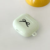 Ribbon Glossy AirPod Case (Lime Cream)