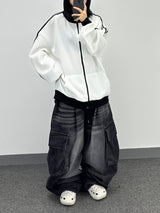 aqua wash big balloon denim
