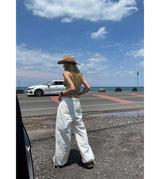ワイドタックナイロンパンツ