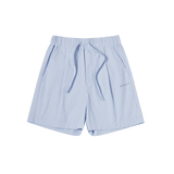 25SS ストライプセットアップルーズフィットショートパンツ ブルー