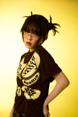 ロールアップピンタックTシャツ