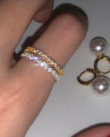 (silver925) Waterdrop cubic ring *silver