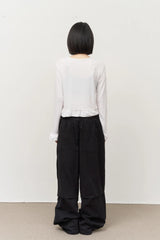 (W) Felt Frill Top