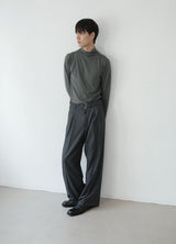 drape mock neck tee