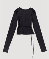 CUT OUT LONG SLEEVE TOP