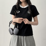 Motz color scheme two-line track line short sleeve tee